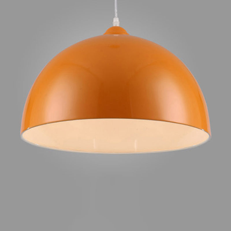 1-licht koepel schaduw hanglamp, eigentijds metaalhangend licht voor restaurant