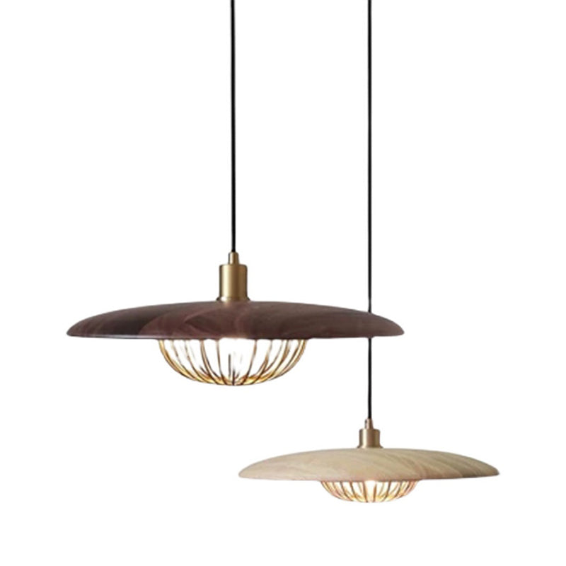 Minimalistischer Innenheimer hell, flacher Schatten mit Käfigmetall 1-Licht-Anhängerbeleuchtung