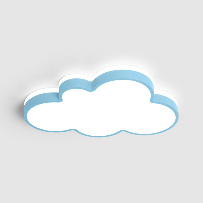 Lámpara de techo de macarrón de hierro forjado, montaje empotrado LED de nube acrílica, estilo nórdico moderno, para dormitorio