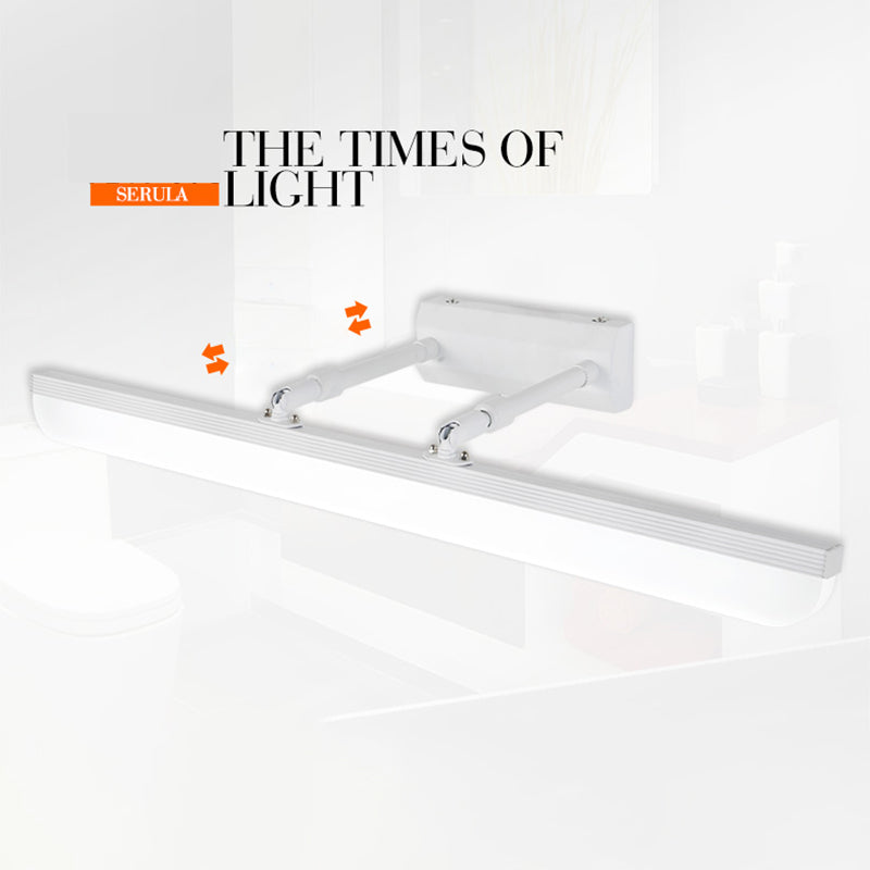 Lineaire schaduw Swingarm Wandverlichting Moderne stijl Metaal 1 Lichte SCONCE LAMP IN WIT