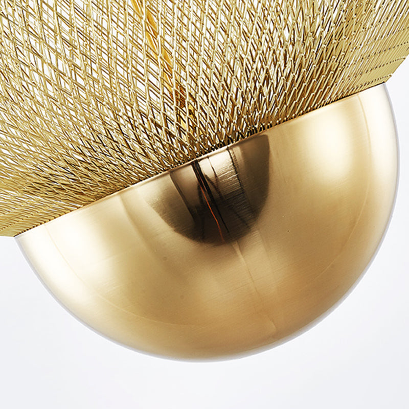 3-stufige minimalistische Käfighängung hängend, goldene Metallhängelampe für das Restaurant