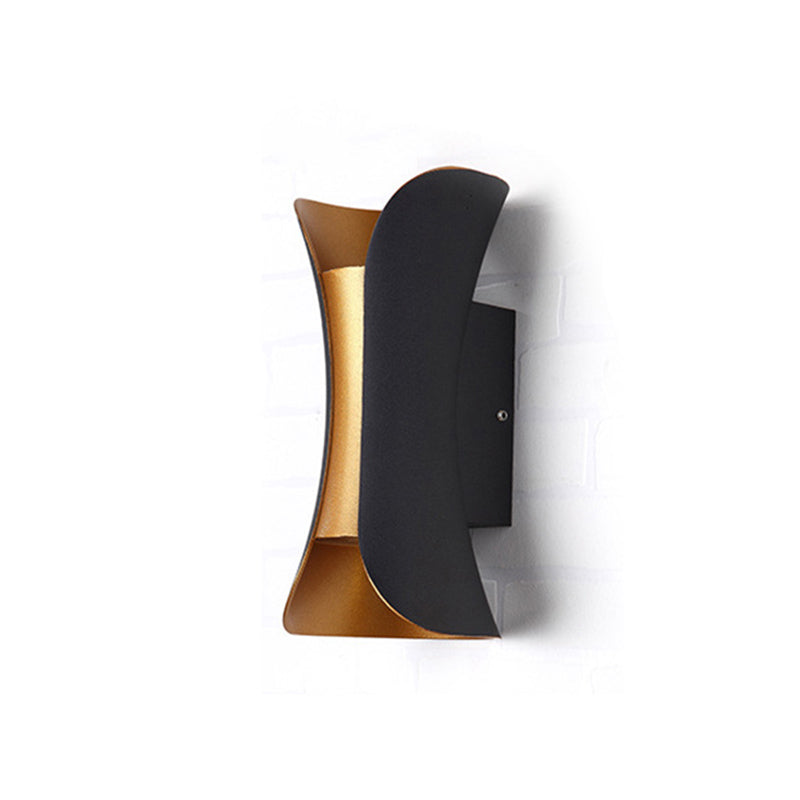 Curl 2 Lights Flush Wandleuchter Aluminium Moderner Wandbeleuchtung mit Wandleuchten