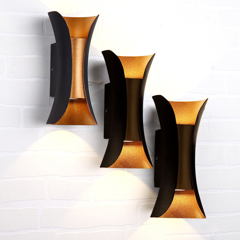 Curl 2 Lights Flush Wandleuchter Aluminium Moderner Wandbeleuchtung mit Wandleuchten