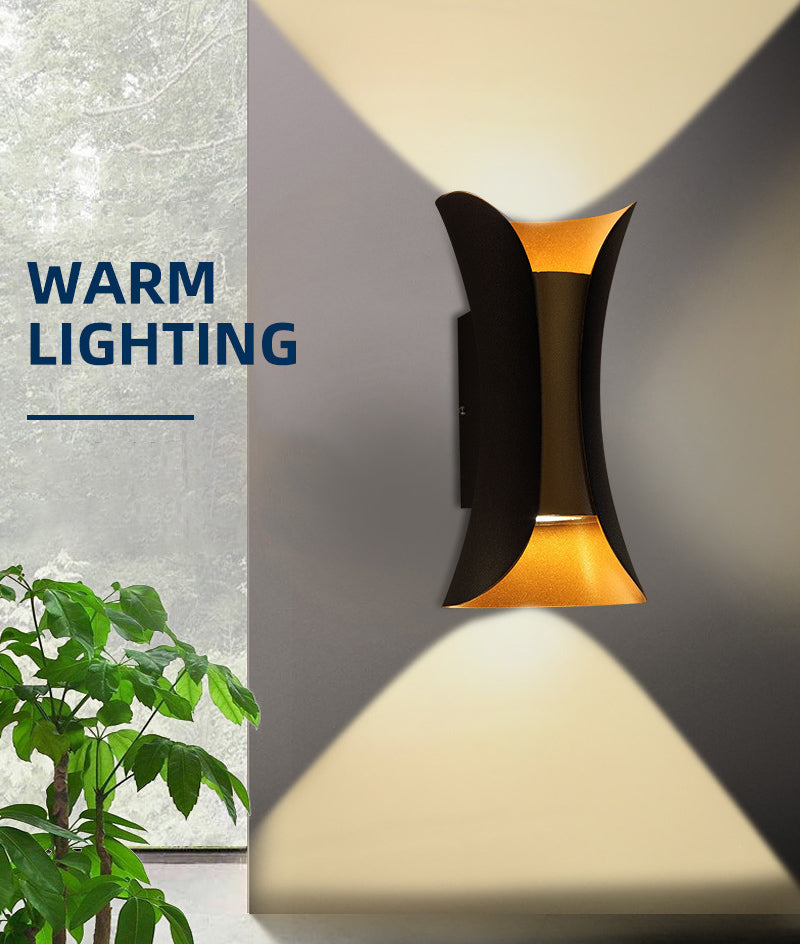 Curl 2 Lights Flush Wandleuchter Aluminium Moderner Wandbeleuchtung mit Wandleuchten