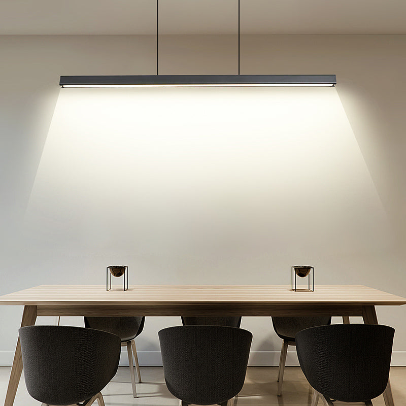Lampada dell'isola a ciondolo lineare Lampada a pendente moderno a pendente moderno