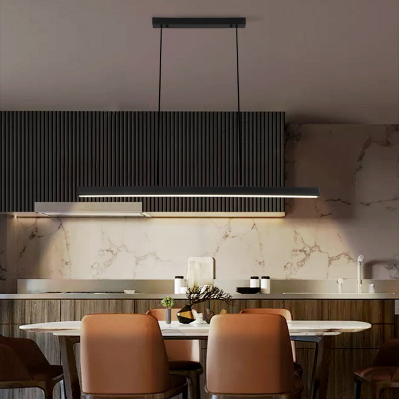 Lampada dell'isola a ciondolo lineare Lampada a pendente moderno a pendente moderno