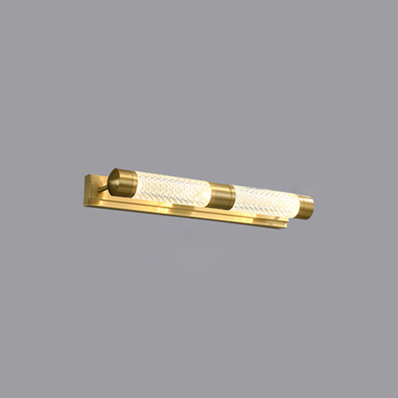 Ottone moderno Brass Vanity Wall Lights Idee di illuminazione vanità cilindriche