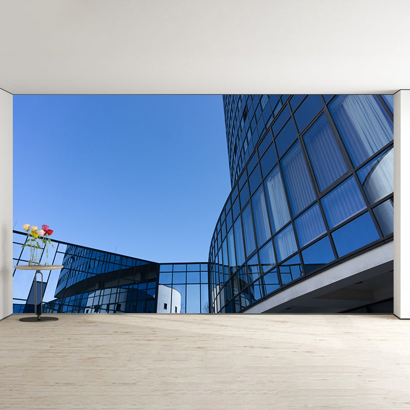 Modern Architecture Landscape Living Room Mural Wallpaper, Custom-Printed