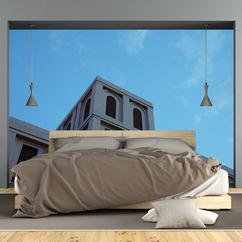 Contemporary Architecture Meeting Room Mural Mildew Resistant Wall Decor