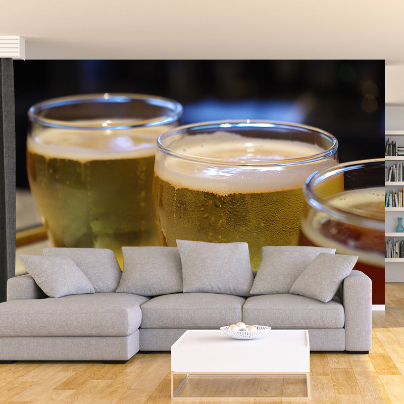 Glass of Wine Mural for Reustarant Bar Wall Decor, Custom Size Available