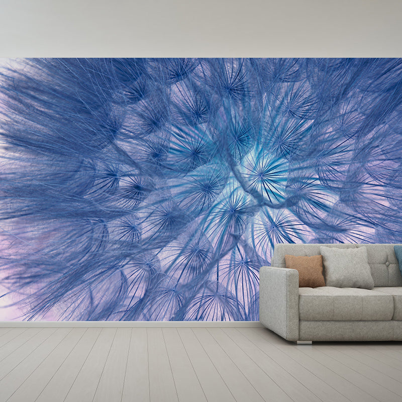 Dandelion Plant Mural Decal Modern Sitting Room Wall Decor, Custom Size