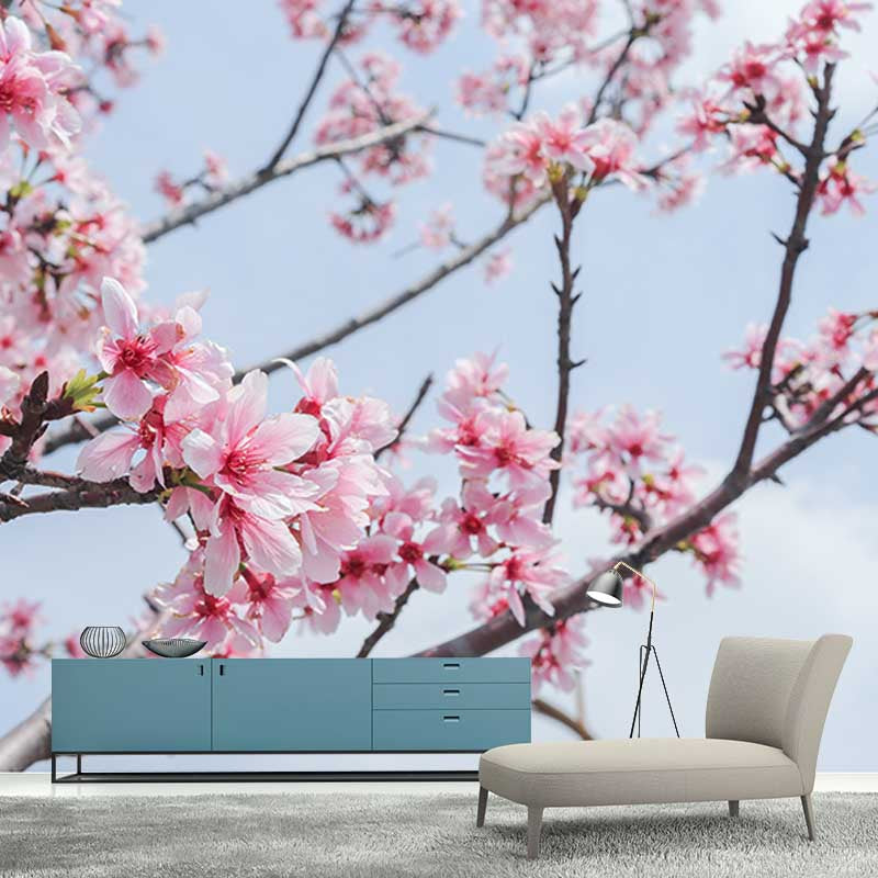 Chinese Style Blossom Flowers Wall Decals Waterproofing Mural, Custom Size