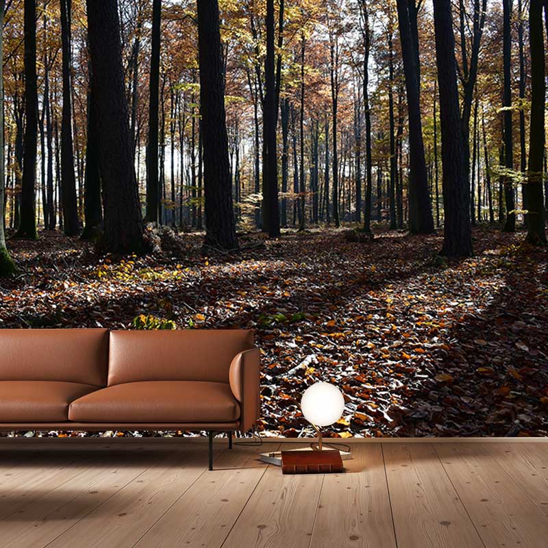 Crowded Forest Mural Wallpaper for Living Room Waterproofing Wall Covering, Made to Measure
