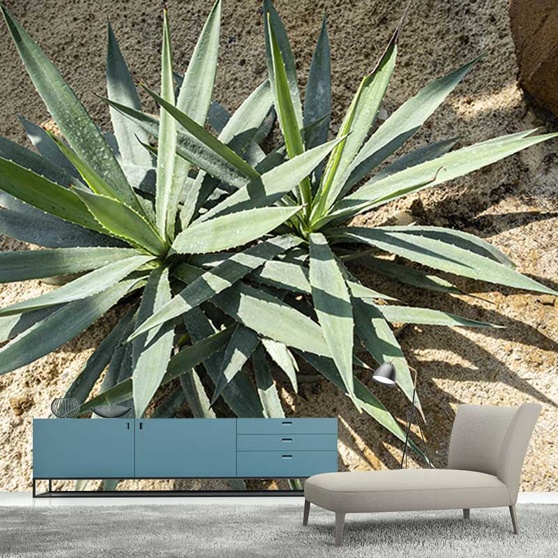 Plant Wall Murals Tropical Moisture Resistant Wall Covering, Custom Size