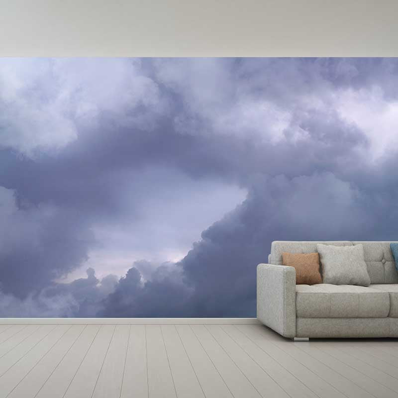 Sky and Clounds Mural Wall Paper Home Decorations for Kitchen Living Room