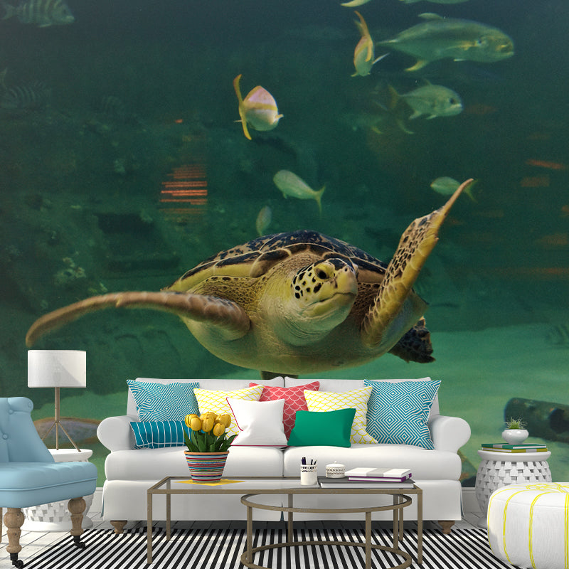 Seabed Nature Scenery Mural Wallpaper for Sleeping Room Waterproofing, Custom Made