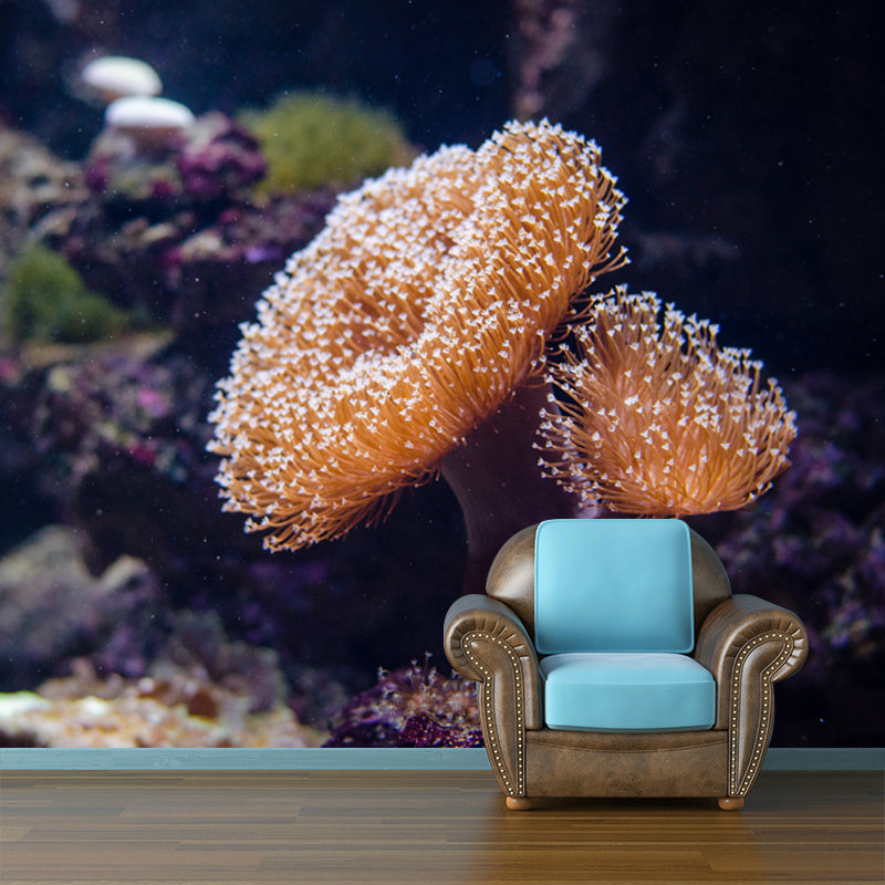 Seabed Nature Scenery Mural Wallpaper for Sleeping Room Waterproofing, Custom Made