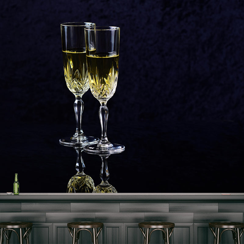 Commercial Use Wine Mural Wallpaper Moisture Resistant for Wine Bar, Custom Size Available