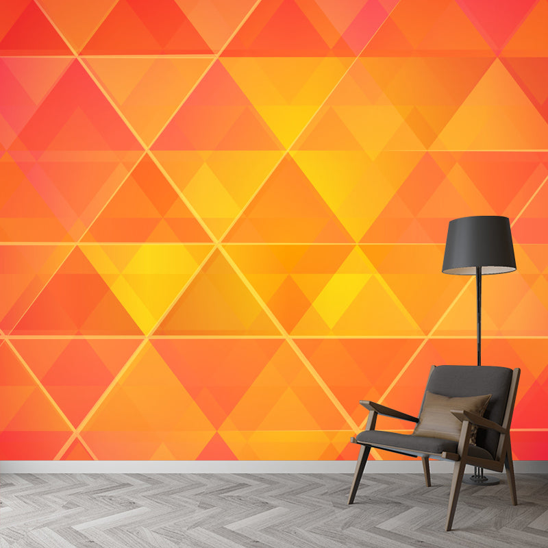Minimalism Style Geometry Moisture Resistant Wall Covering for Sleeping Room