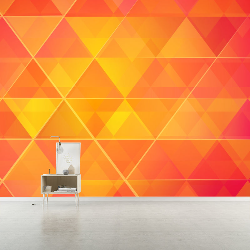 Minimalism Style Geometry Moisture Resistant Wall Covering for Sleeping Room