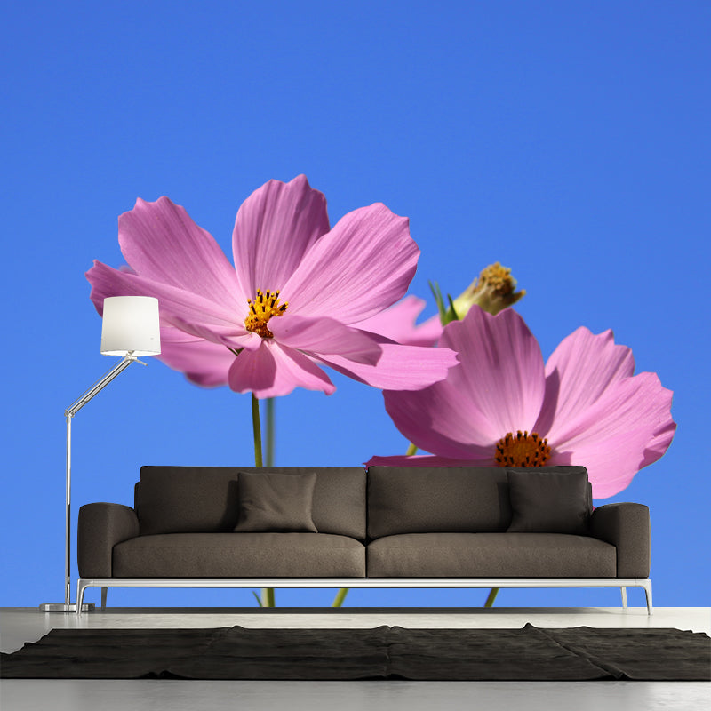 Minimalist Flower Wall Covering for Sleeping Room, Custom Size Available