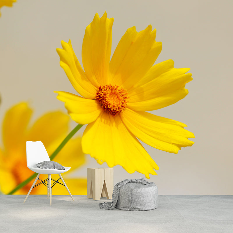 Minimalist Flower Wall Covering for Sleeping Room, Custom Size Available