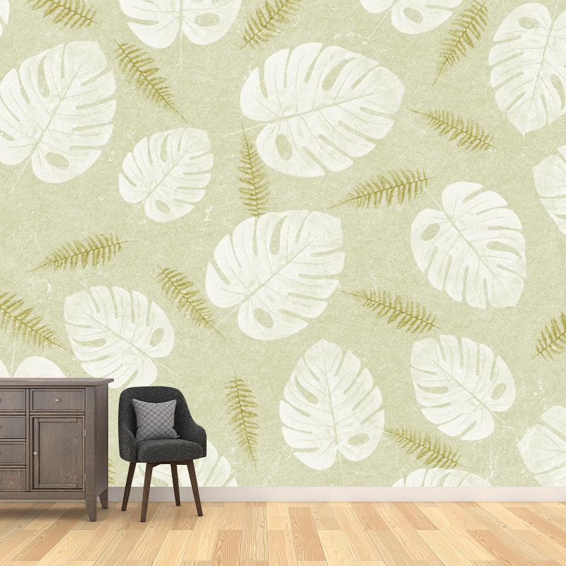 Minimalism Plant Illustration Wall Paper Murals Art Deco Stain Resistant Bedroom Wall Covering