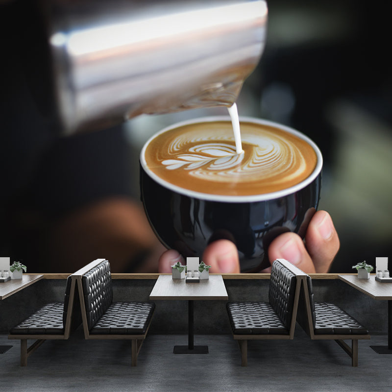 Good Smelling Coffee Wall Covering for Coffee Shop, Custom Size Available