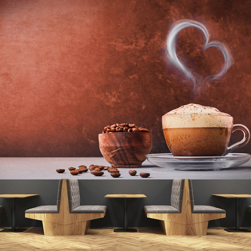 Good Smelling Coffee Wall Covering for Coffee Shop, Custom Size Available