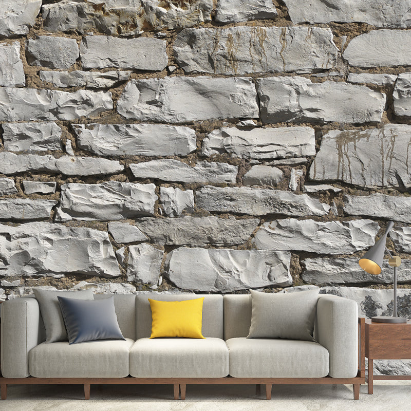 Brick Wall Mural Vintage Home Decoration Wall Covering for Sitting Room