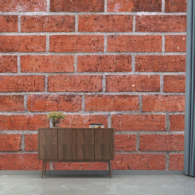 Brick Wall Mural Vintage Home Decoration Wall Covering for Sitting Room