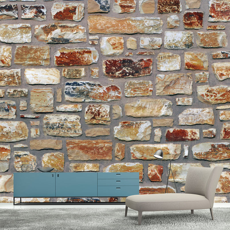 Industrial Style Brick Wall Mural for Living Room Bedroom Dining Room, Waterproofing