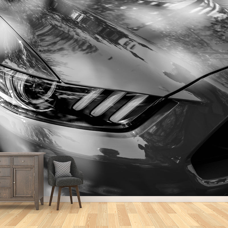 Modern Car Transportation Wall Covering for Living Room, Custom Size Available
