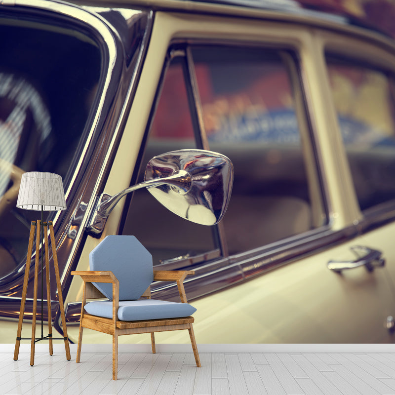 Modern Car Transportation Wall Covering for Living Room, Custom Size Available