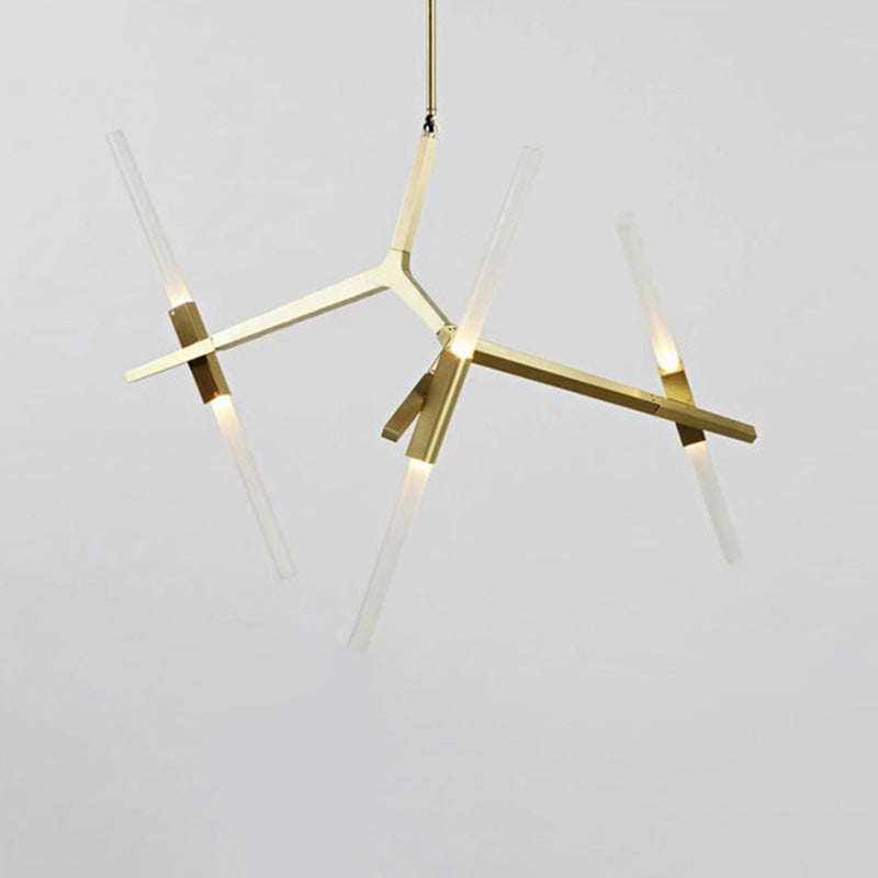 Multi Lights Aluminum Chandelier Light Fixtures Modern Style Branch Pendant Lights