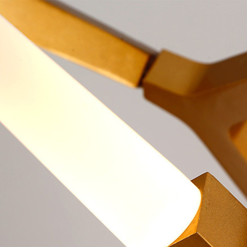 Multi Lights Aluminum Chandelier Light Fixtures Modern Style Branch Pendant Lights