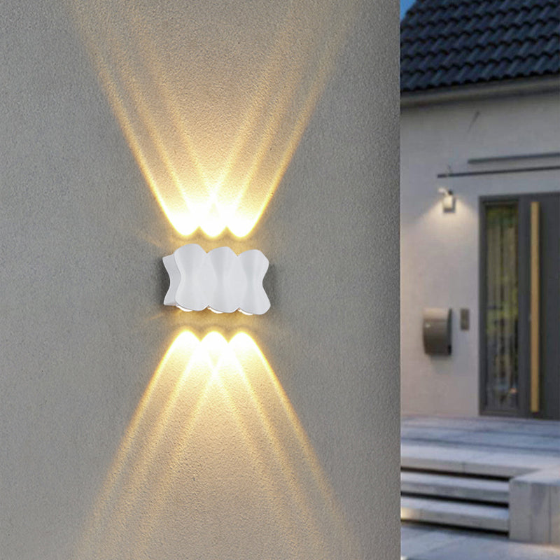 Golven multi lights wand gemonteerd licht aluminium moderne stijl led wand sconce