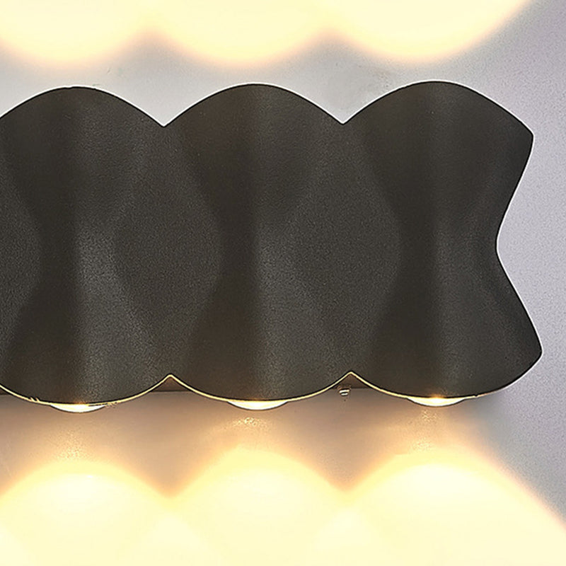 Golven multi lights wand gemonteerd licht aluminium moderne stijl led wand sconce