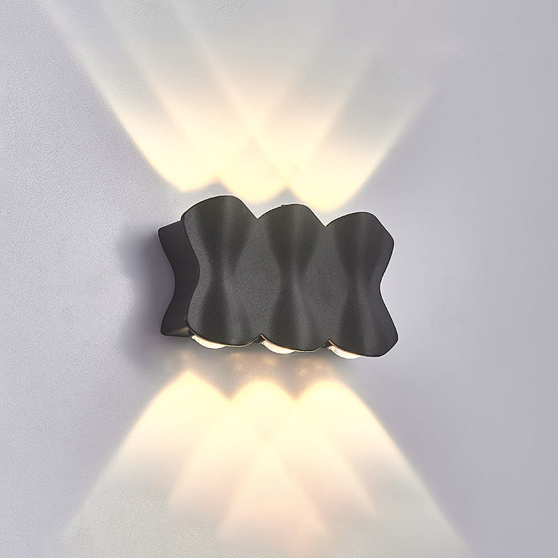 Golven multi lights wand gemonteerd licht aluminium moderne stijl led wand sconce