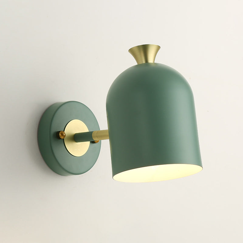 Luci da parete moderna a parete a cupola allungata 1 metallo 1 luci da parete leggera