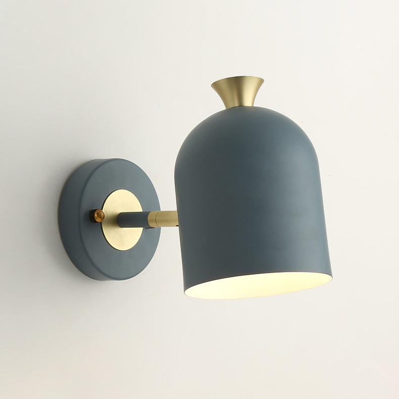 Luci da parete moderna a parete a cupola allungata 1 metallo 1 luci da parete leggera