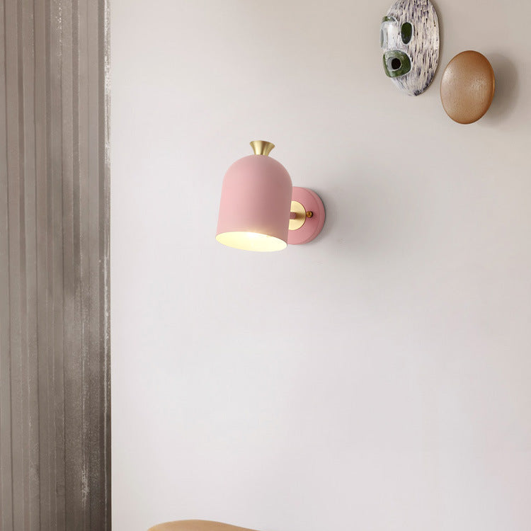 Luci da parete moderna a parete a cupola allungata 1 metallo 1 luci da parete leggera