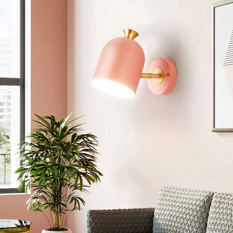 Luci da parete moderna a parete a cupola allungata 1 metallo 1 luci da parete leggera