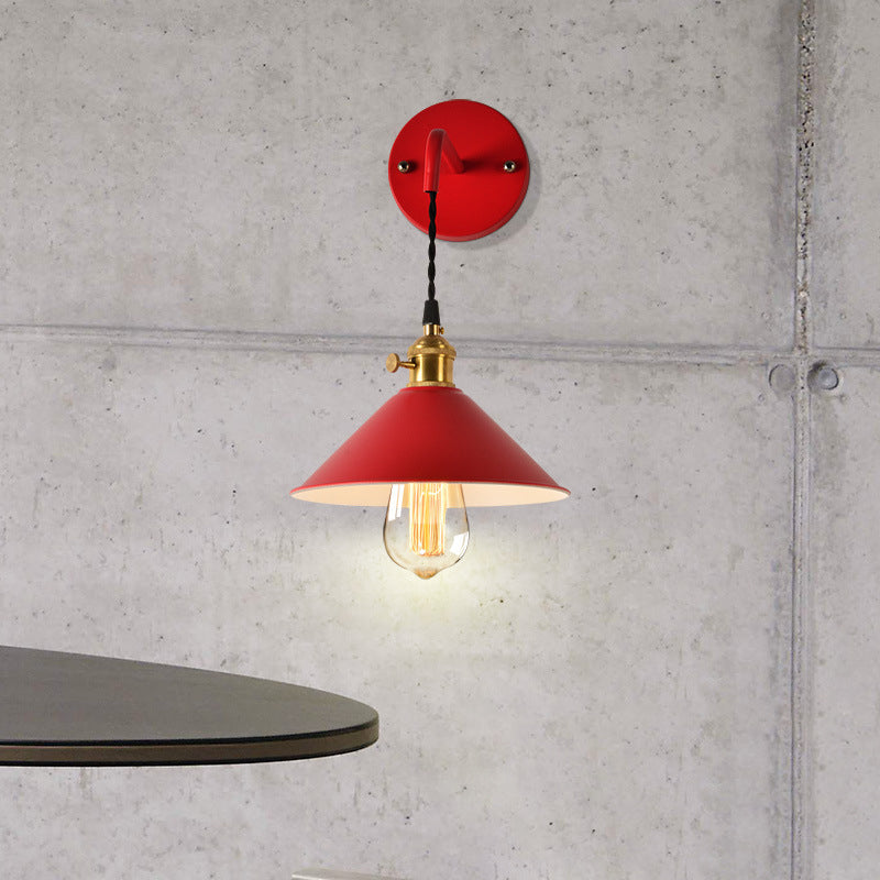 1 Light Tapered Wall Sconce Lights Modern Wall Lamp Metal Sconce Lights