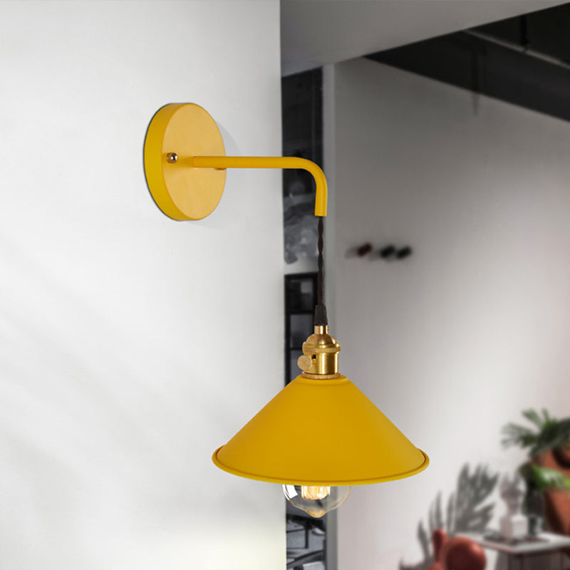 1 Light Tapered Wall Sconce Lights Modern Wall Lamp Metal Sconce Lights