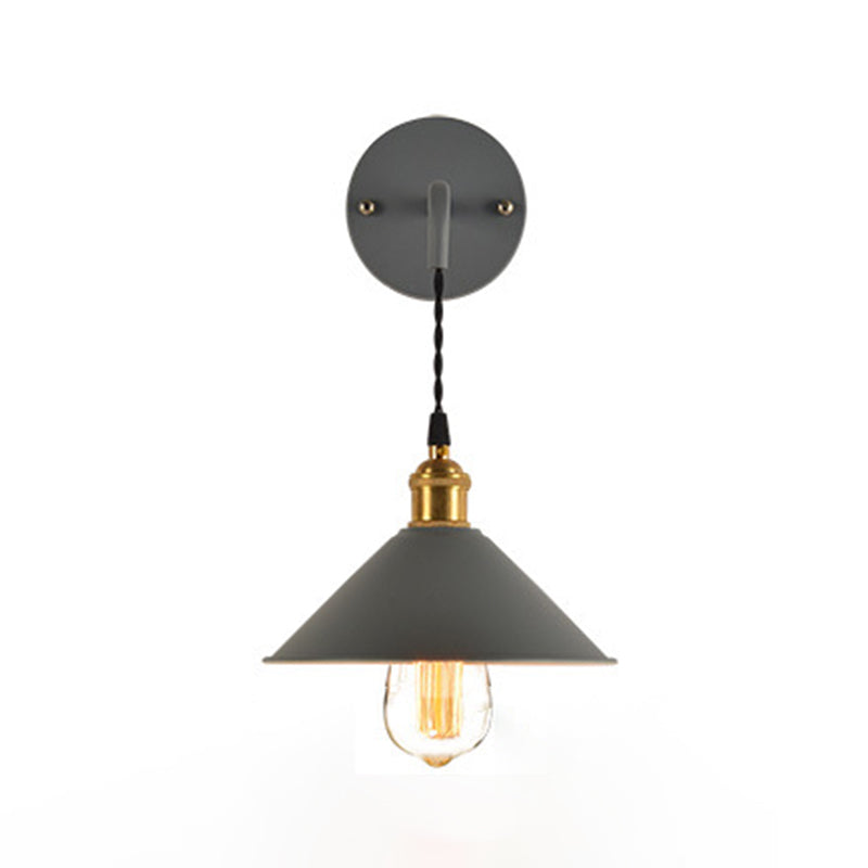 1 Light Tapered Wall Sconce Lights Modern Wall Lamp Metal Sconce Lights