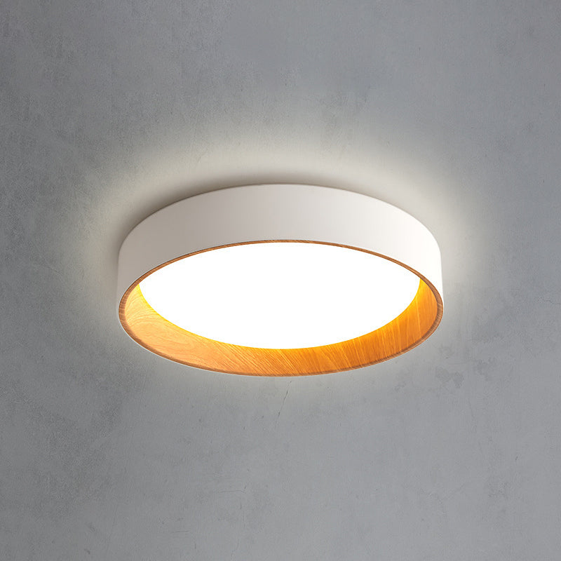 Acrylic White LED Flush Mount in Modern Concise Style Wrought Iron Circular Ceiling Fixture