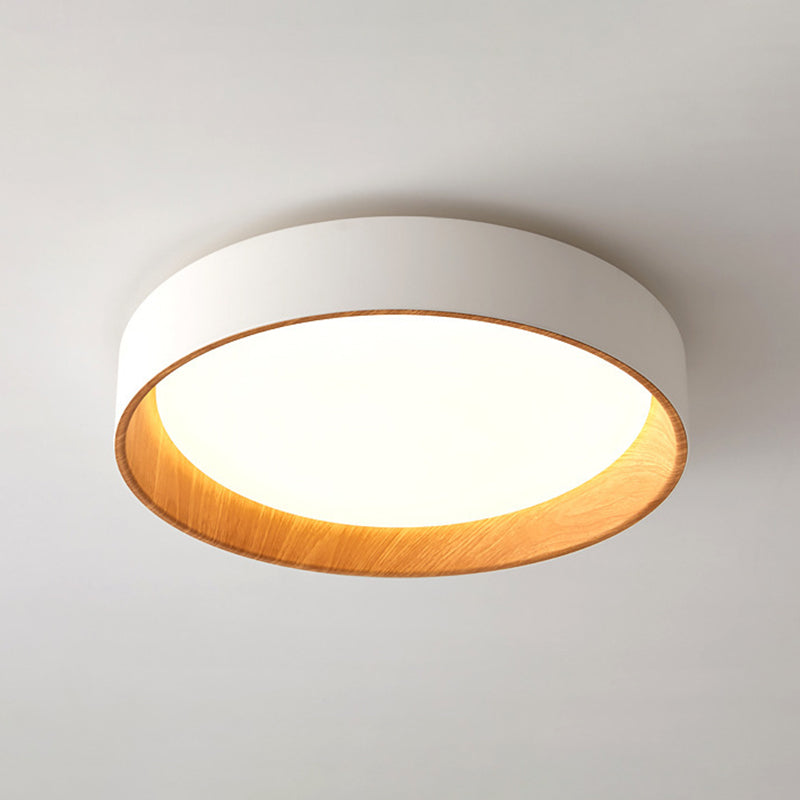 Acrylic White LED Flush Mount in Modern Concise Style Wrought Iron Circular Ceiling Fixture