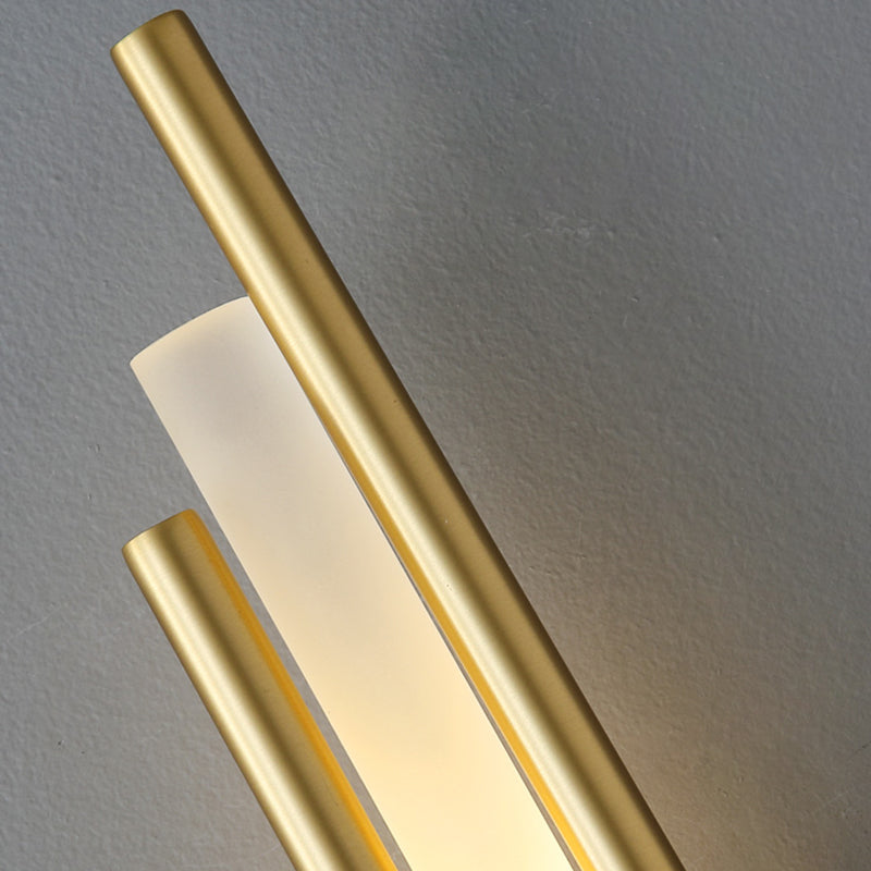 Post-Modern Simple Fashion Style Linear Shade Wall Sconce Metal 1 Light Sconces