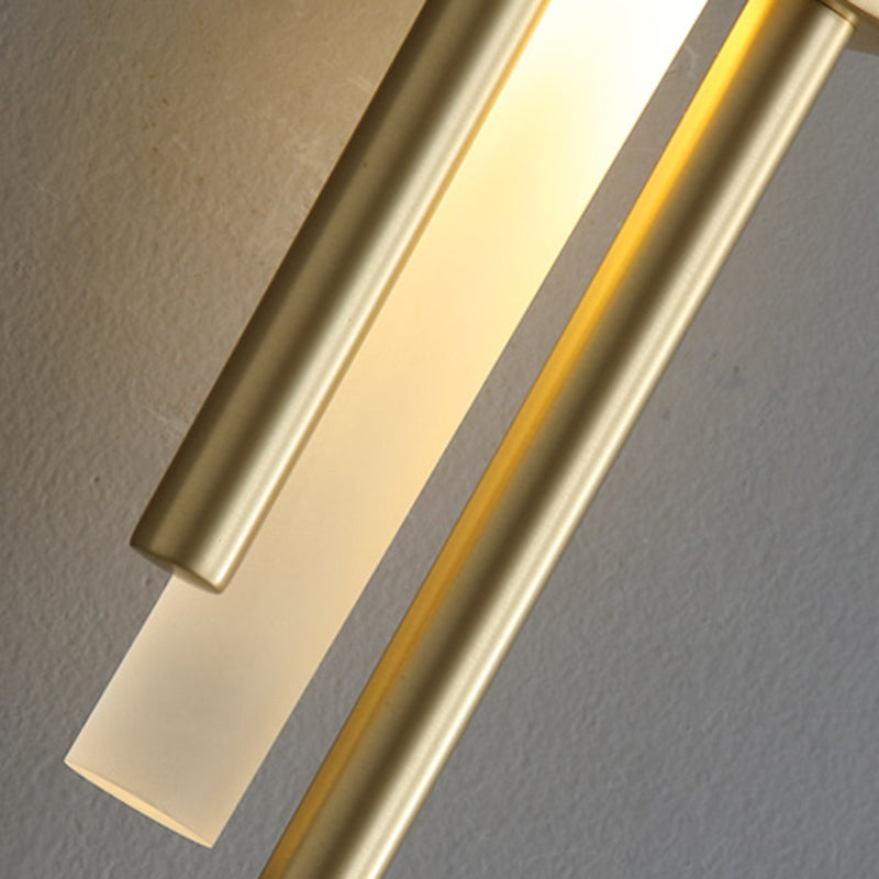 Post-Modern Simple Fashion Style Linear Shade Wall Sconce Metal 1 Light Sconces